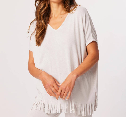 French Kyss - V-Neck Fringe Top