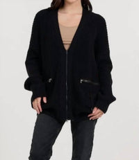 Vintage Havana - Zip Front Utility Cardigan