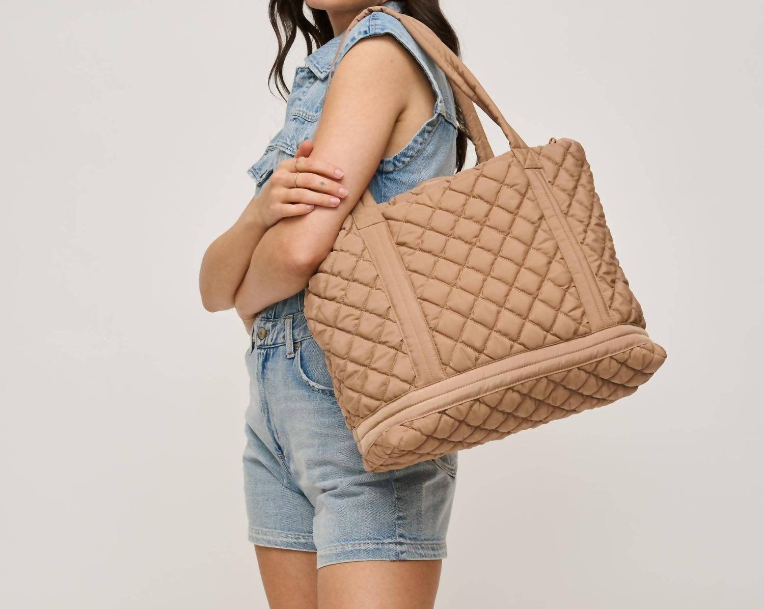 Urban Expressions - Women's Lanya Quilted Nylon Travel Tote Bag