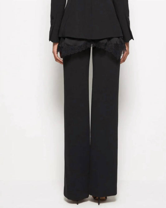 Simkhai - Ariah Crepe Satin Combo Front Slit Pants