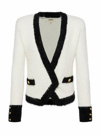 L'Agence - Georgia Contrast Cardigan Blazer