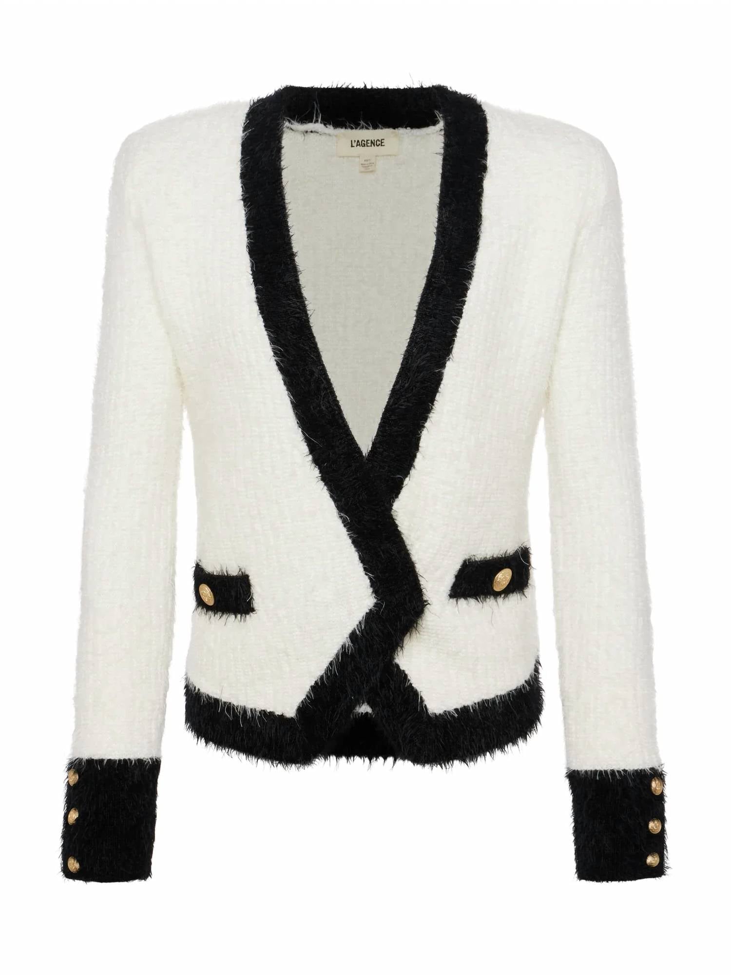 L'Agence - Georgia Contrast Cardigan Blazer