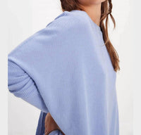 Free People - Women's Latte Blues Thermal Shirt