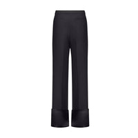 Marina Moscone - Straight Cuff Tailored Trouser Pants
