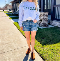 English Factory Unfollow Sweatshirt in grey - women's top