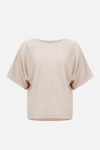 Joseph Ribkoff - Sequins Yarn Short Sleeve Sweater