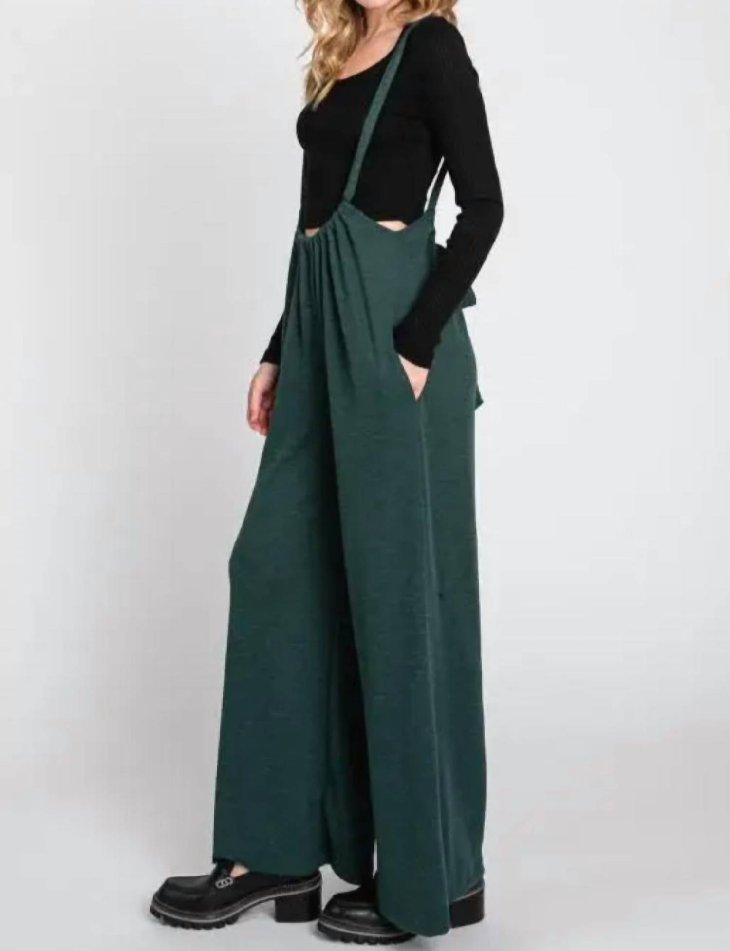 Final Touch - Knit Suspender Jumpsuit