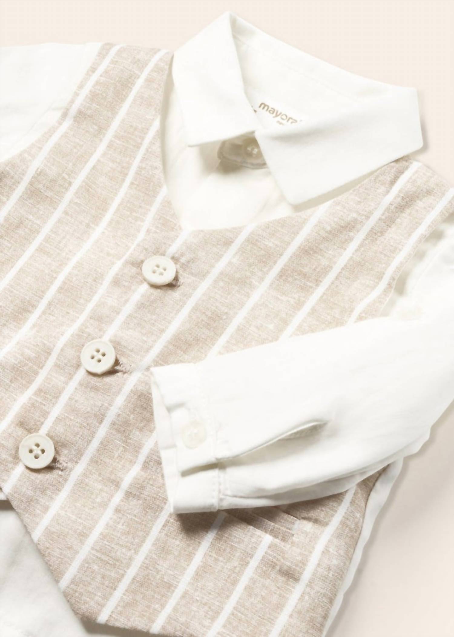 Mayoral - Boys Three-piece Linen Vest Set