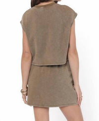Sadie & Sage - Little Games Terry Knit Skirt
