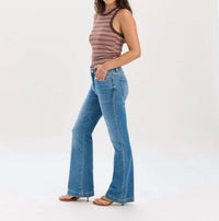 Daze - The Heart Breaker Mid Rise Flare Jean