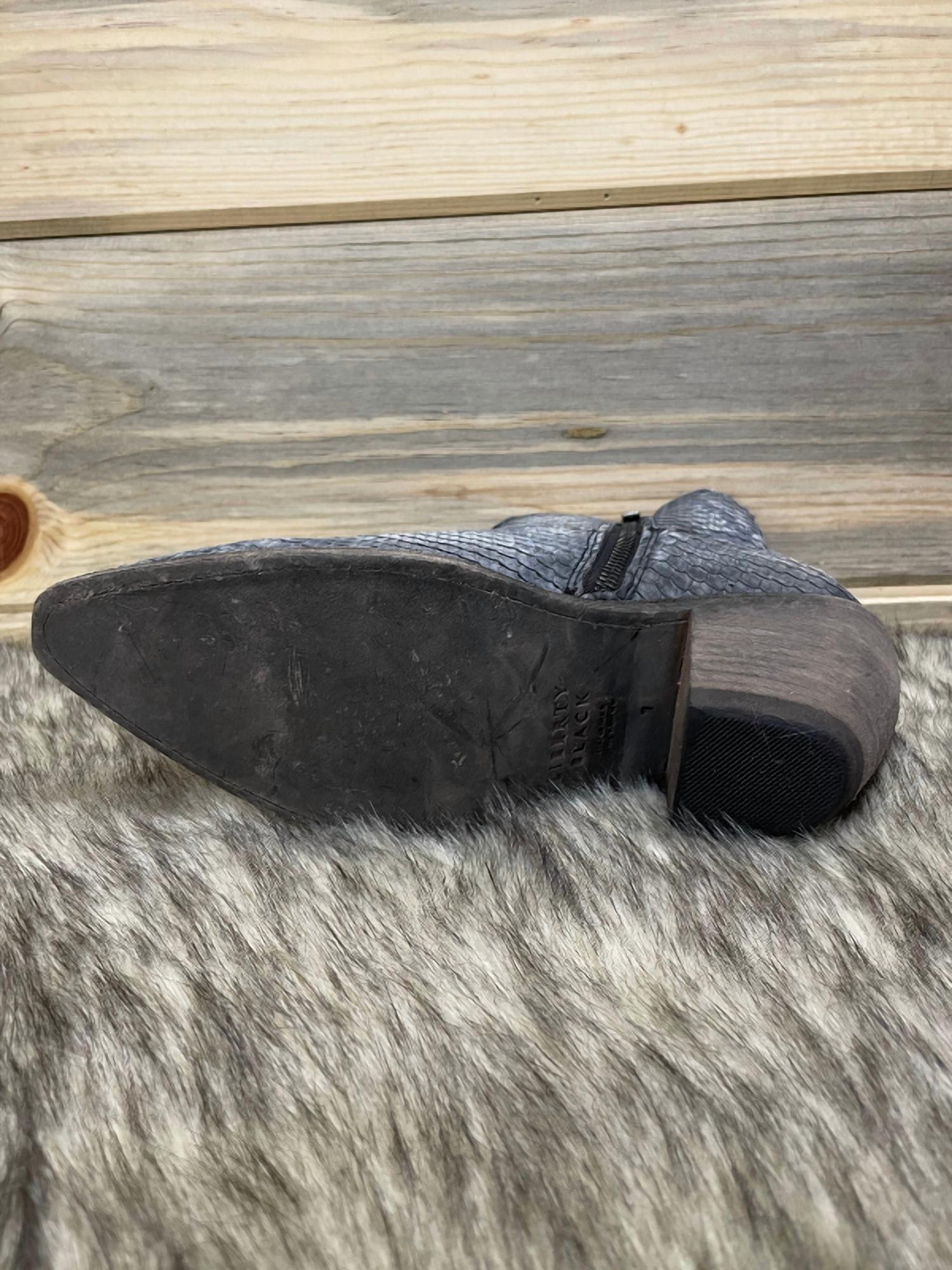 Snakeskin Bootie