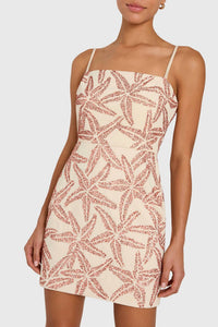 Amanda Uprichard Women’s Avani Sequin Starfish Mini Dress in tan - women's dress - view 4