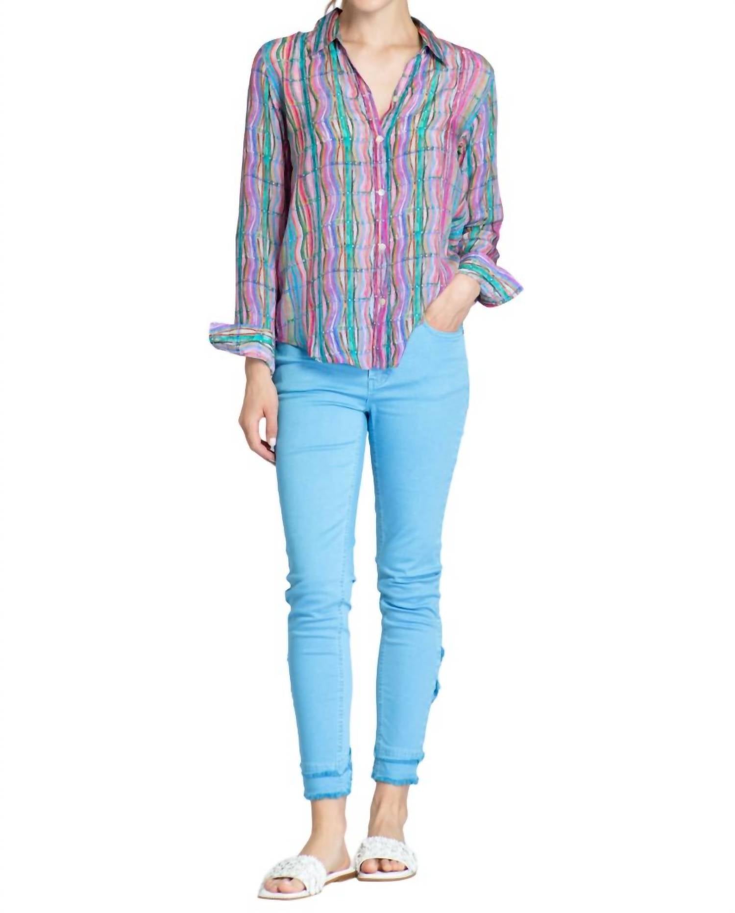 Apny - Candle Wax Button-Front Shirt