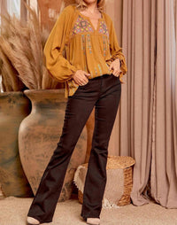 Andree By Unit - Embroidered Lace Blouse