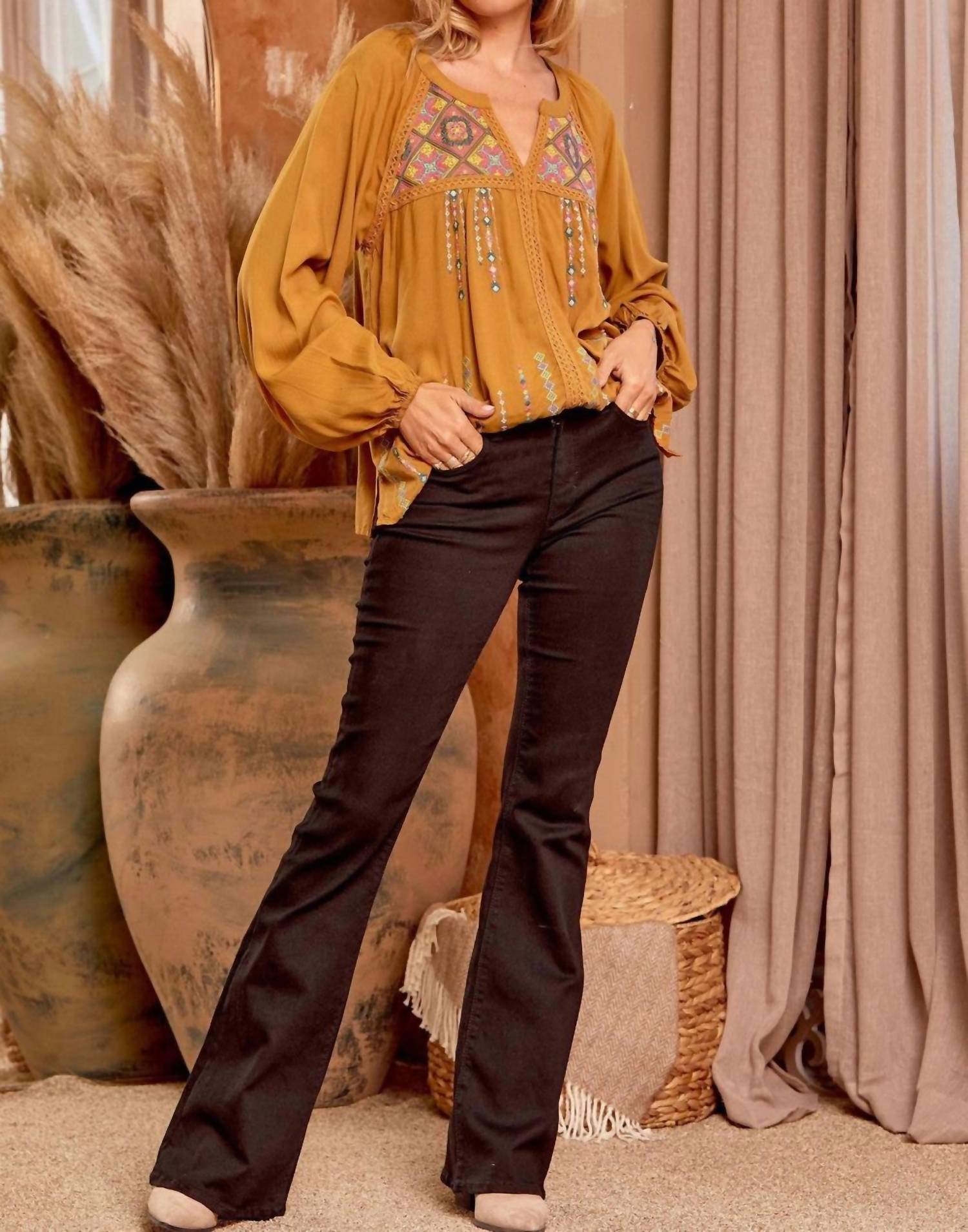 Andree By Unit - Embroidered Lace Blouse
