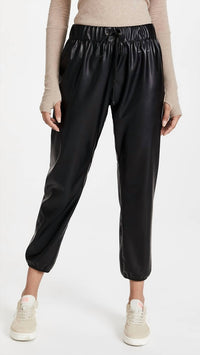 Enza Costa - Women's Vegan Leather Joggers