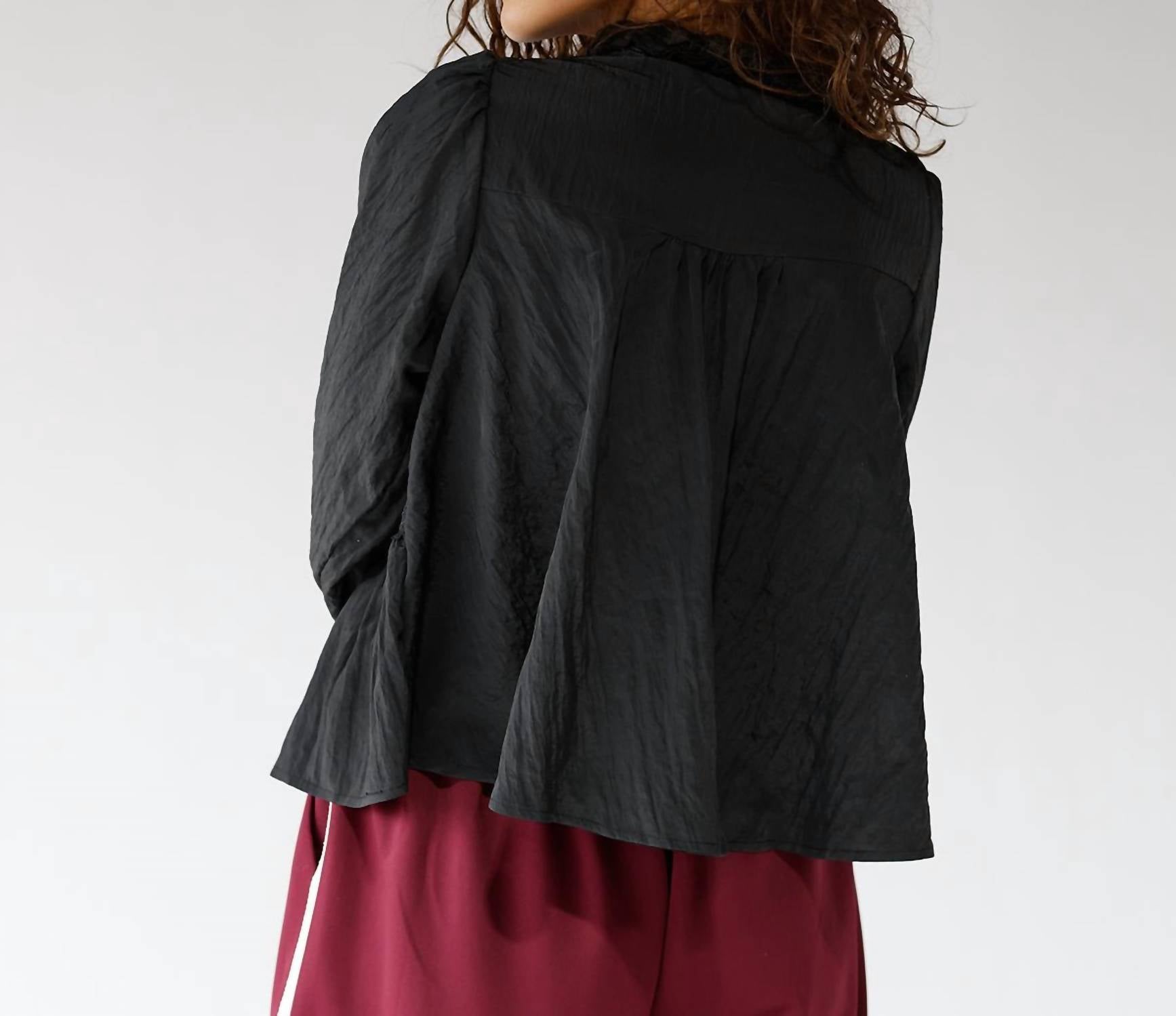 By Together - Stella Sheer Lace Detail Blouse