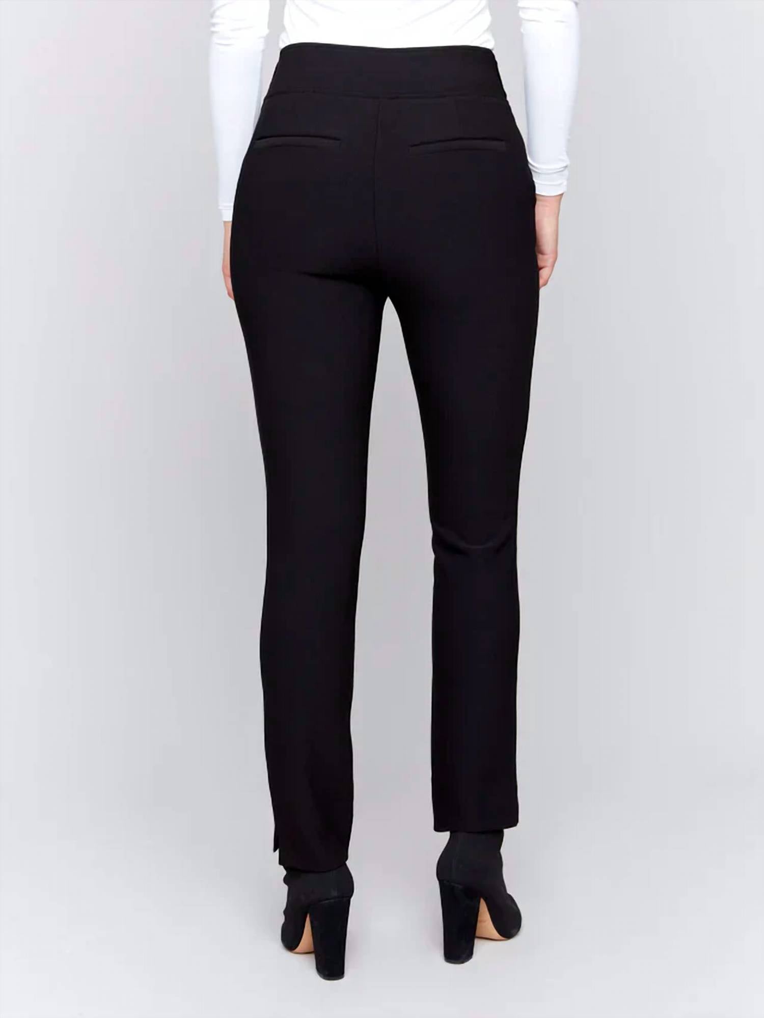 Charlie B - Gutsy Crepe Slim Dressy Pant
