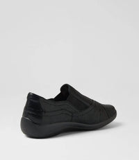 Ziera Women's Java Xf Sneaker in black lizard shine leather - women's sneaker - view 4