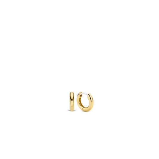 Ti Sento - Women's Two-tone Huggies Earrings