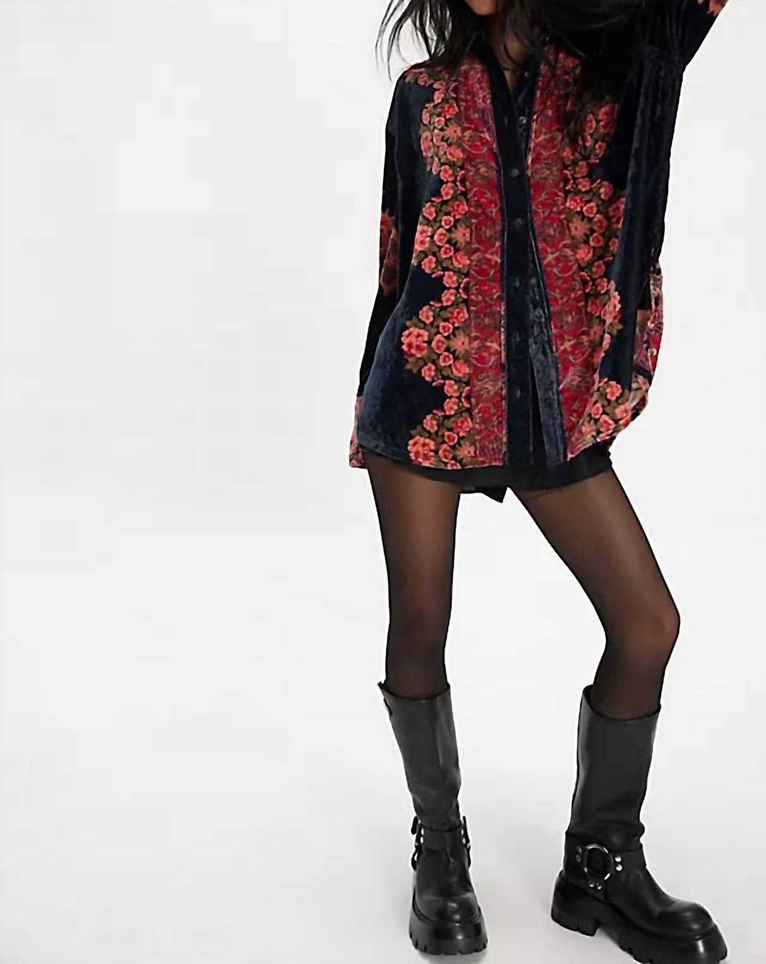 Free People - One Night Velvet Top