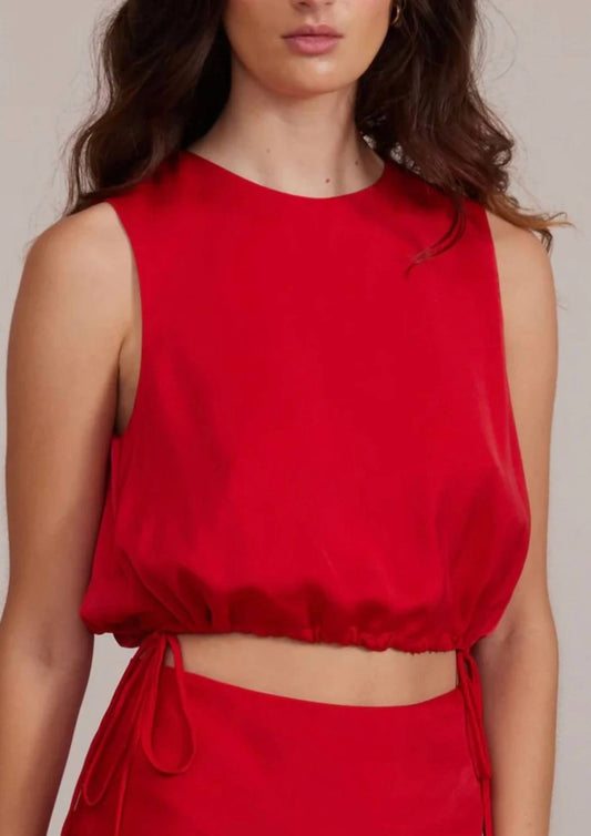 Lucy Paris - Thora Crop Tie Tank