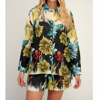 Pearl And Caviar - Mona Floral Linen Shirt