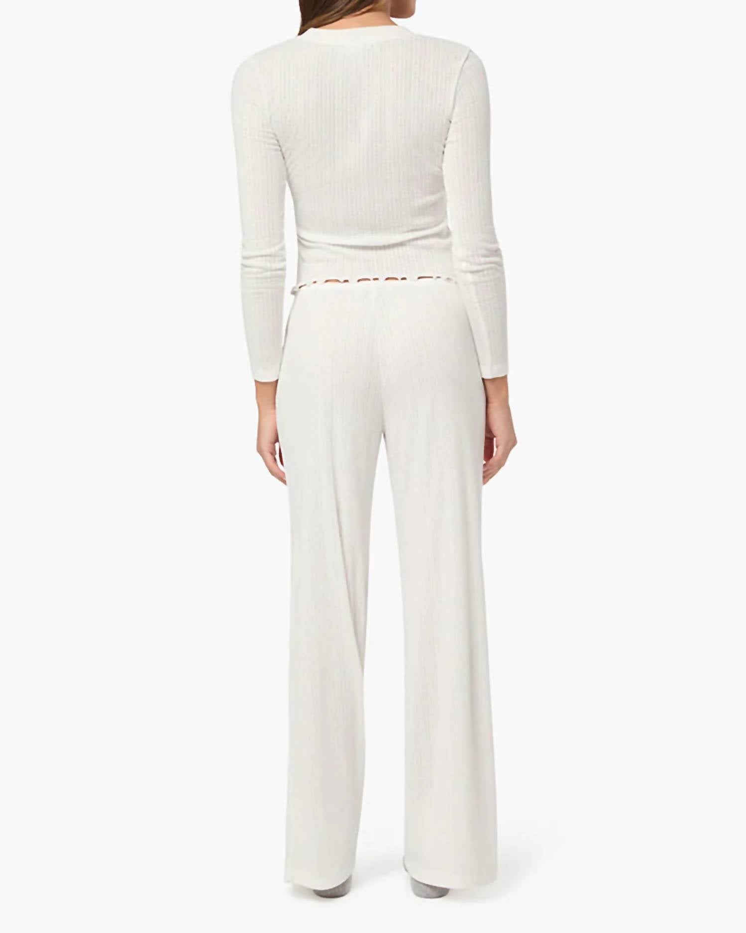 We Wore What - Pull-on Pointelle Pajama Pants