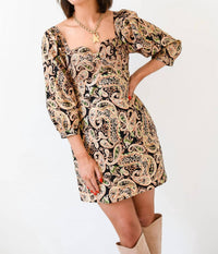 Strut & Bolt - Painted Paisley Dress
