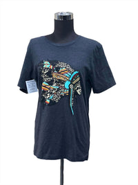 WOMEN'S INDIAN SILHOUETTE T SHIRT