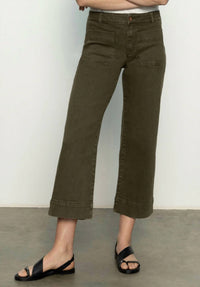 Sanctuary Fatigue Wide-leg Cropped Pant in marine - women's pants - detail view