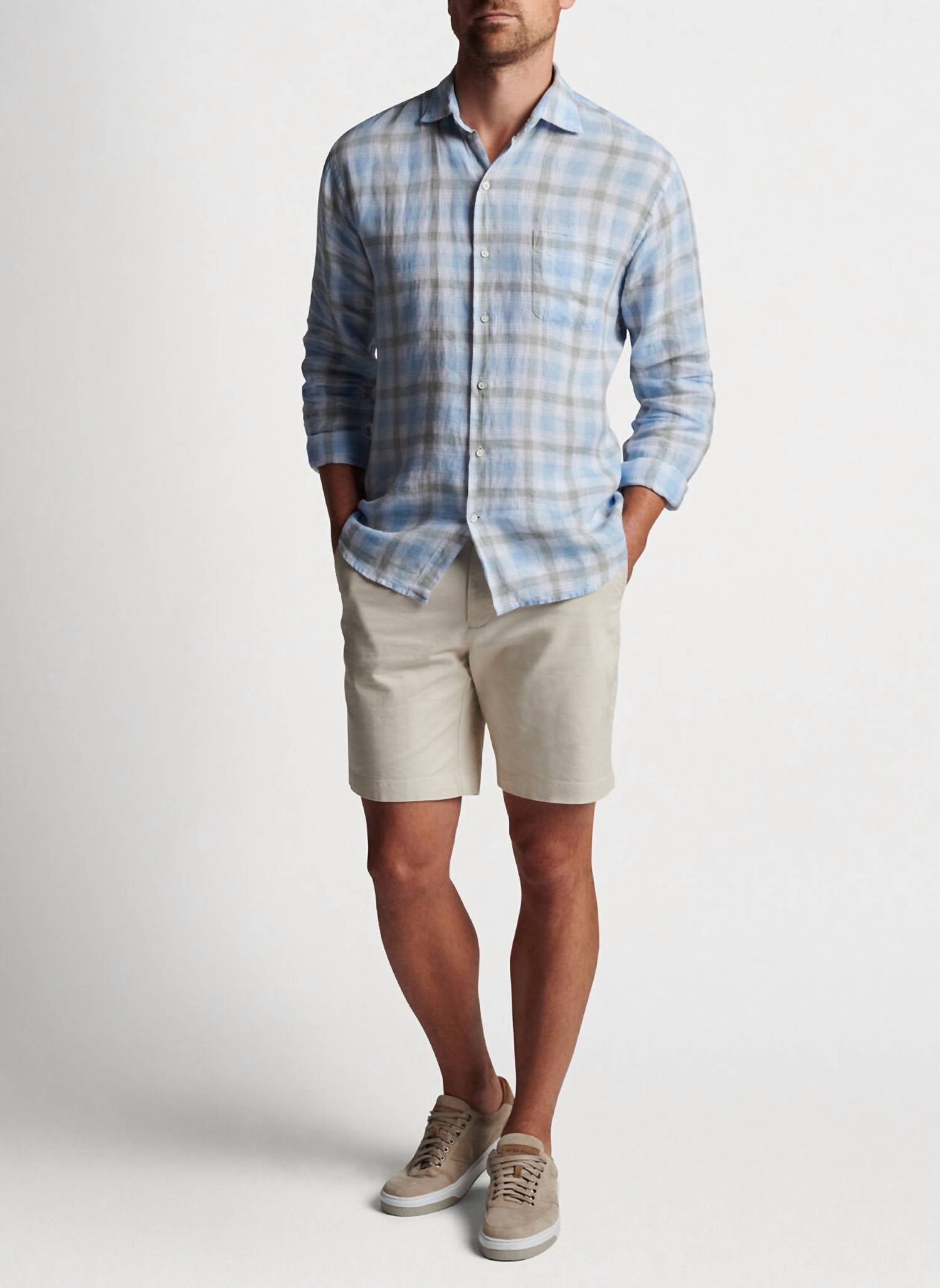 Peter Millar - Long Sleeve Linen Sport Shirt