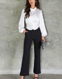 Venti6 - Classic Trouser With Side Slit
