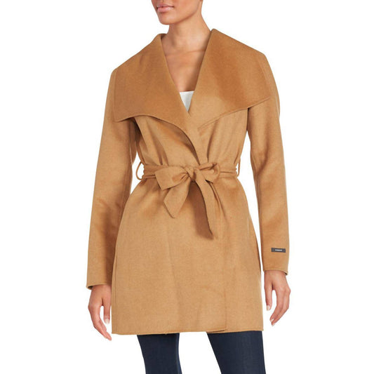 Double Face Wool Belted Wrap Coat