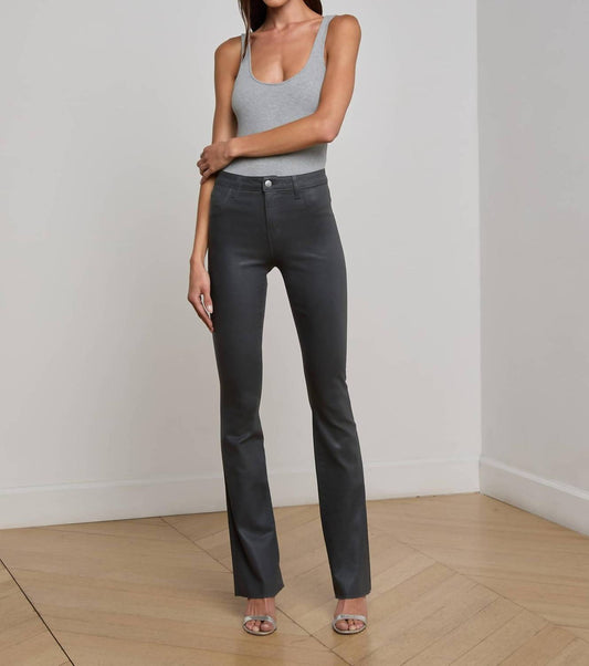 L'Agence - Ruth Coated Straight Leg Jean