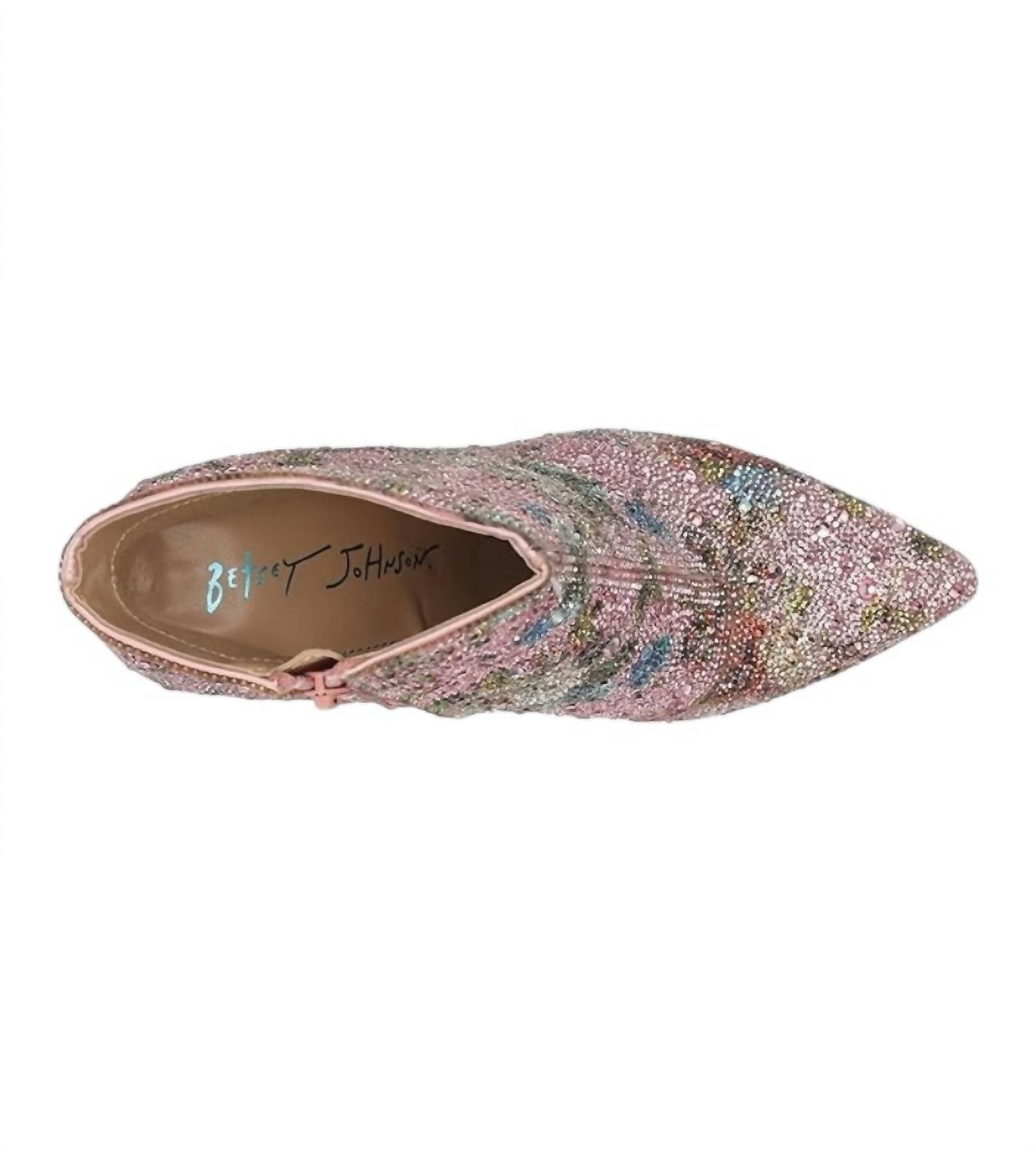 Betsey Johnson Women's Cady Floral Bootie in pink - women's shoe - view 6