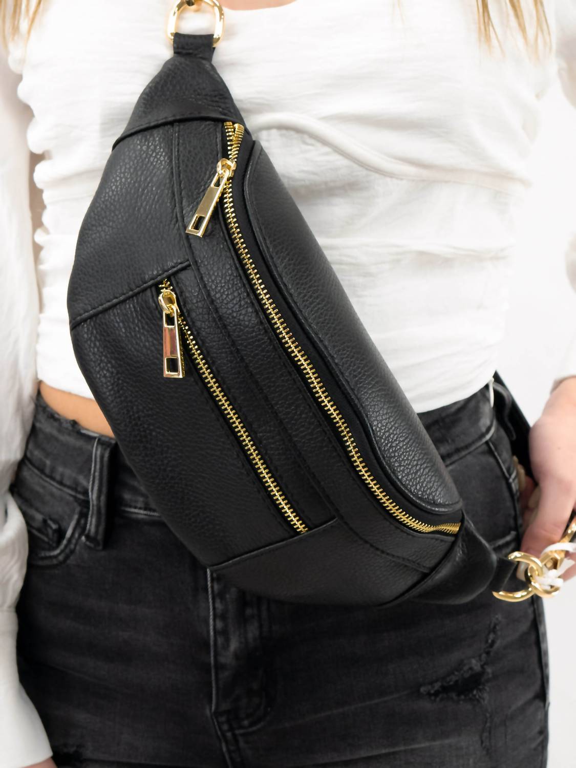German Fuentes - Genuine Italian Leather Belt Bag