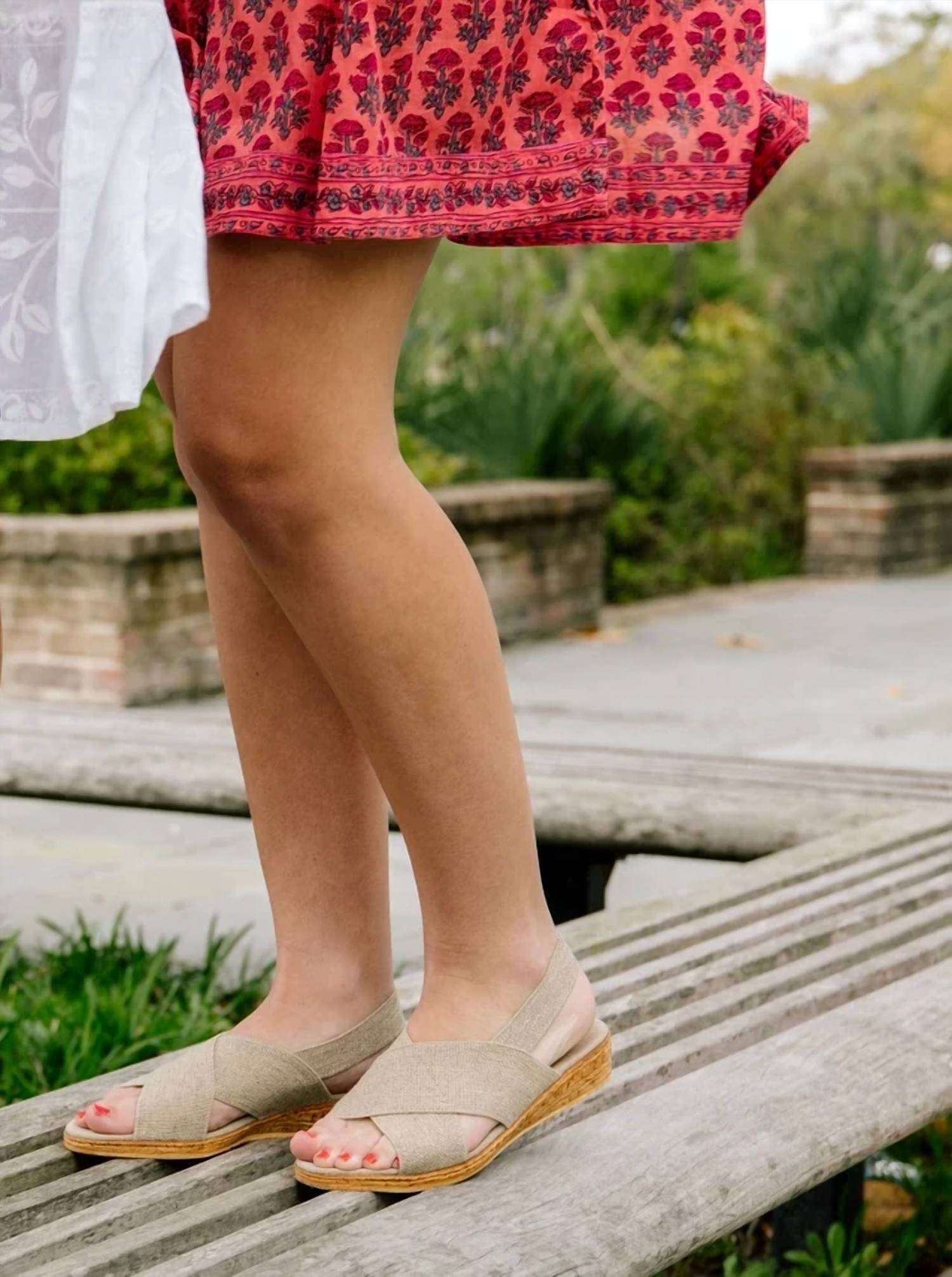 Charleston Shoe Co. - Women's Atlantic Solid Sling Back Stretch Sandal