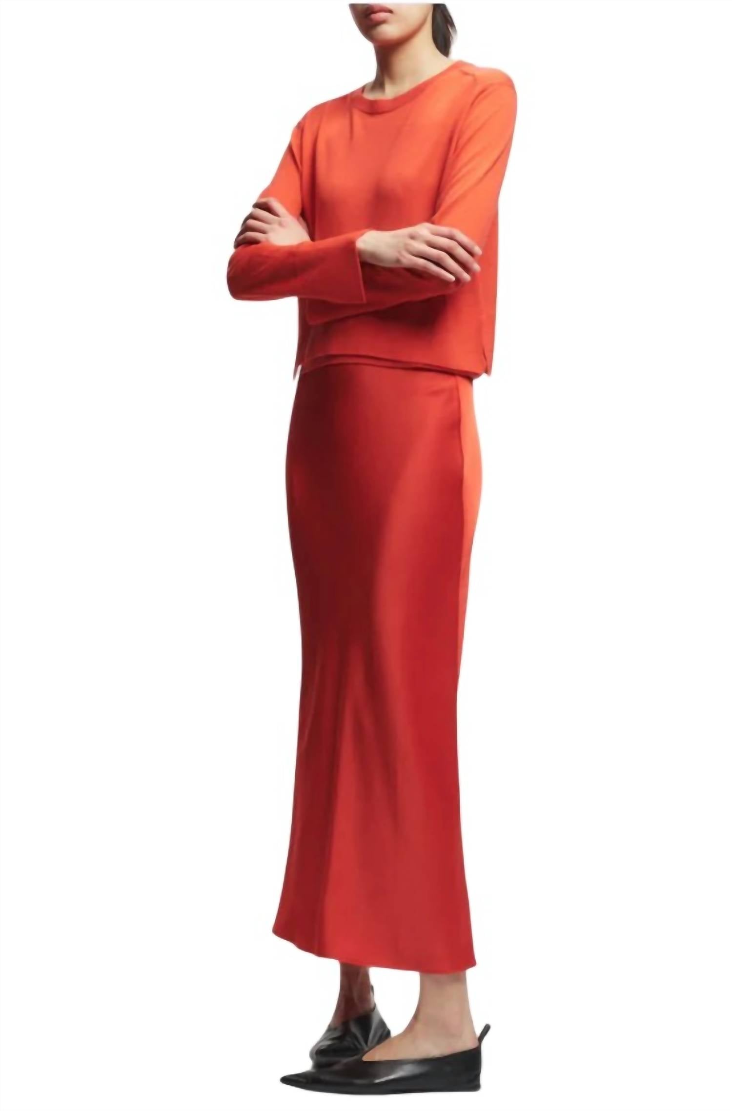 Saint Art - Talia Charmeuse Maxi Skirt