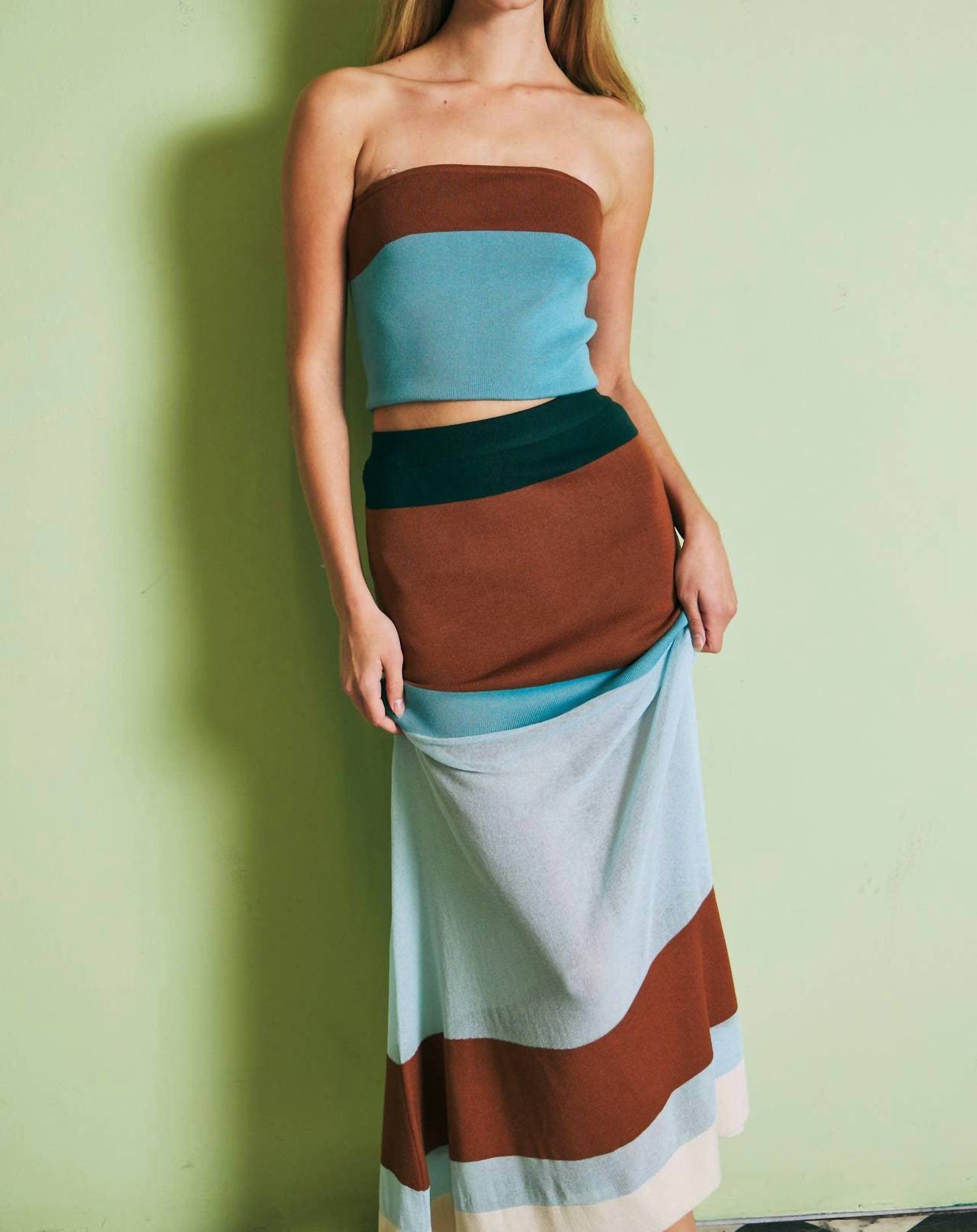 Rivir - Leaha Maxi Skirt and Top Set