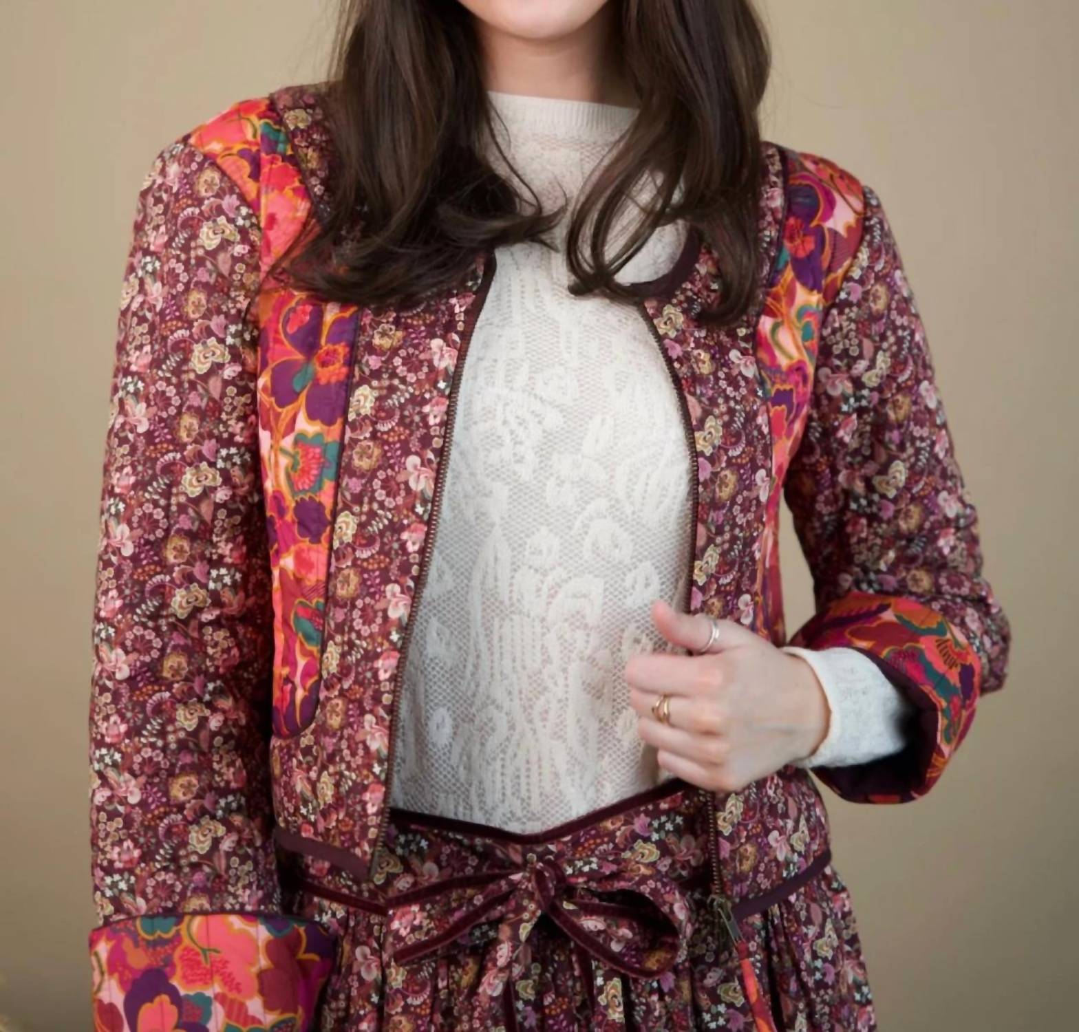 Love The Label - Floral Quilted Jacket