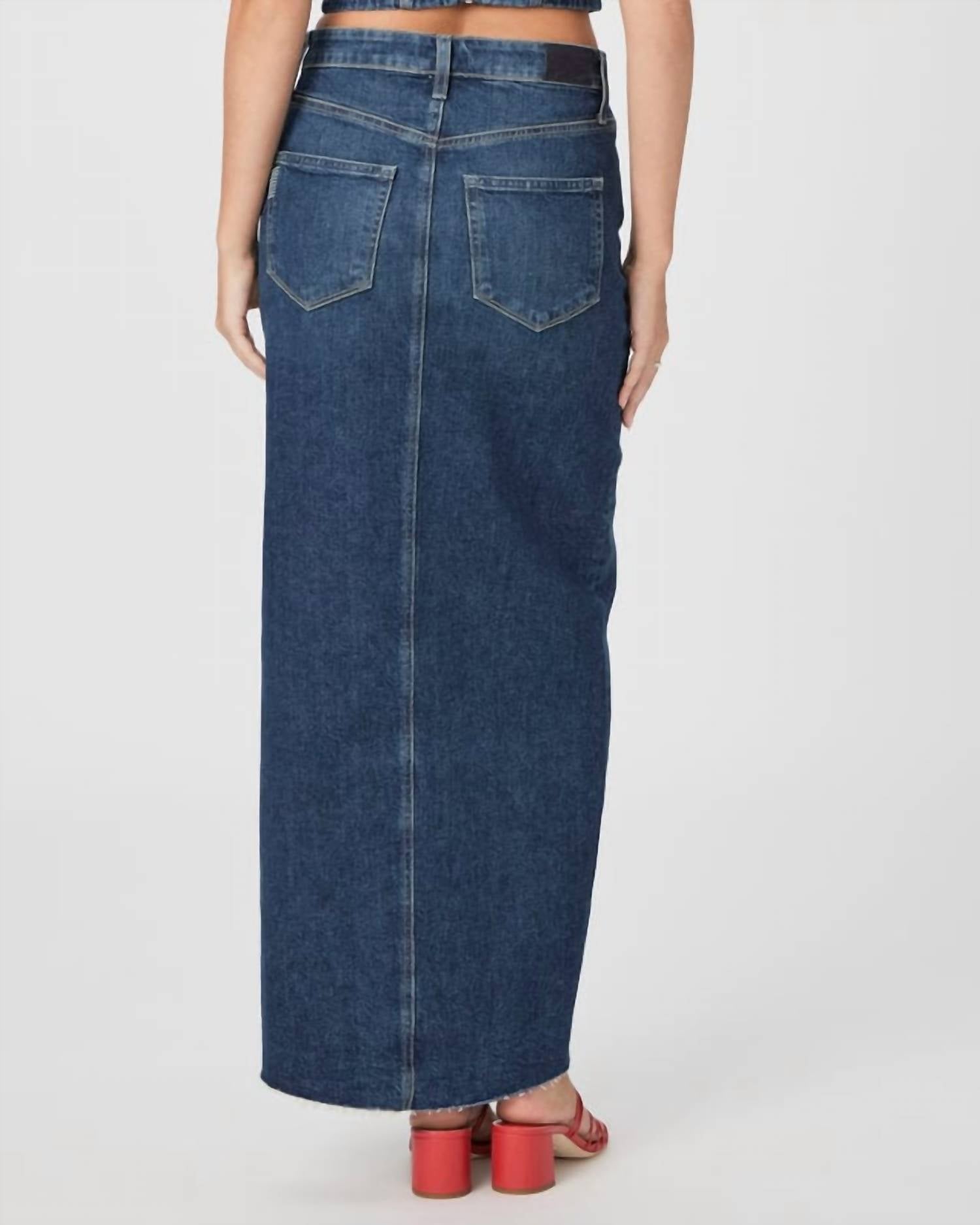 Paige - Angela Maxi Jean Skirt