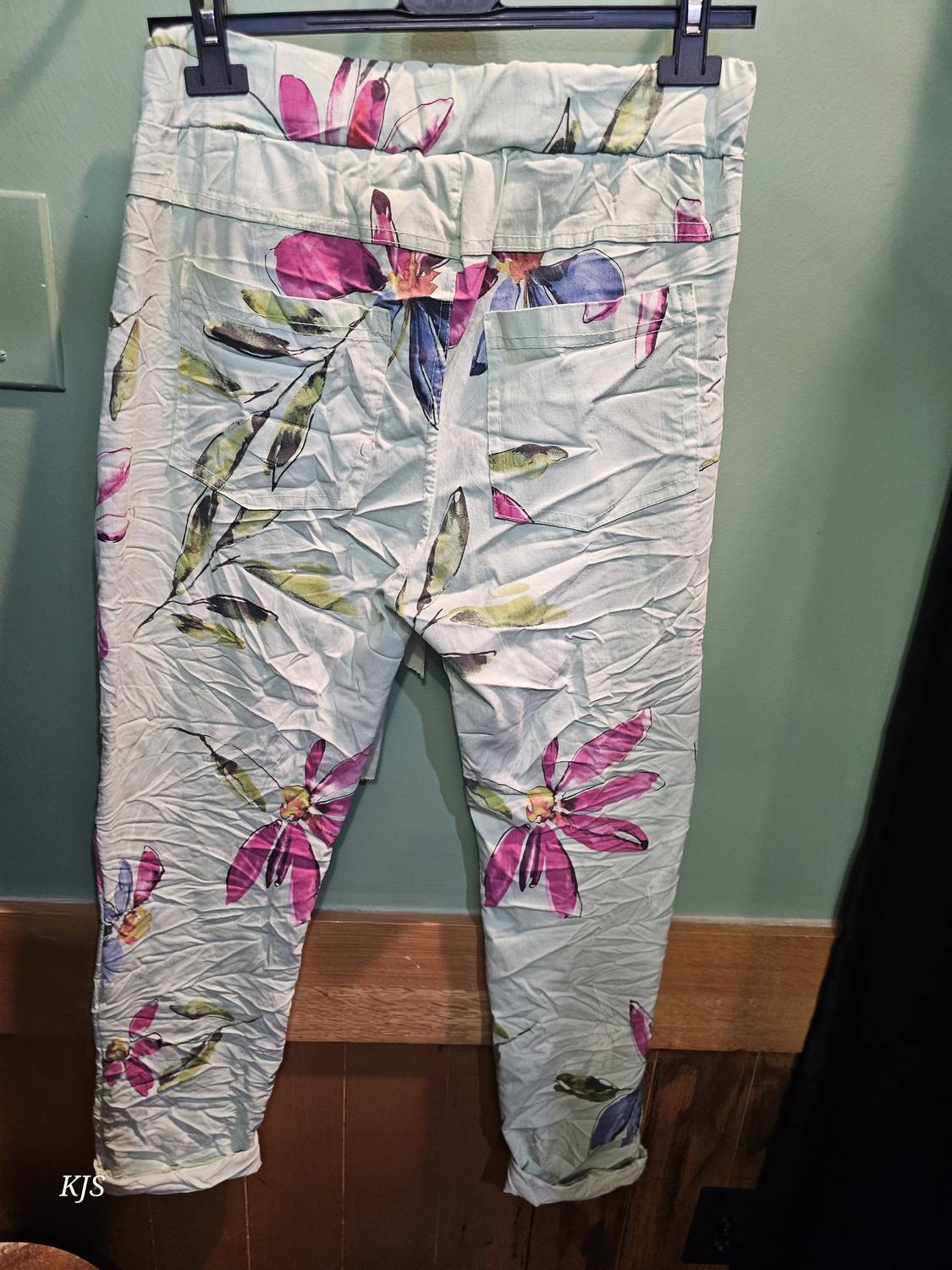 Made In Italy - Women's Printed Italian Crinkle Joggers
