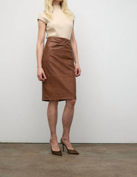 Iris Setlakwe Cheminee Rib Top in bone - women's shirt - detail view