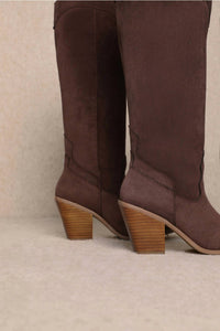 Miracle Miles - Women's Classy Suede Western Boots