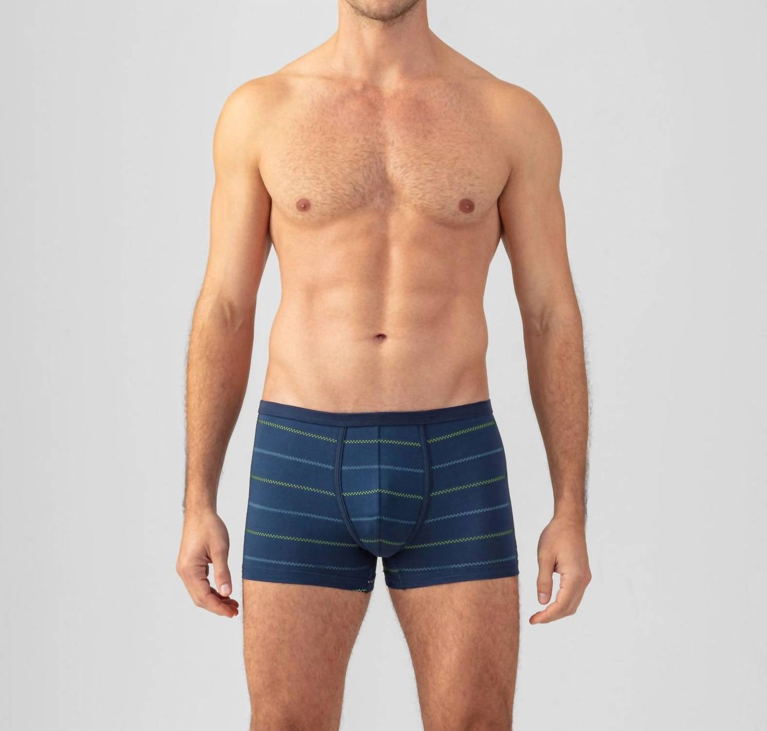 Ron Dorff Boxer Briefs With Fisherman Stripes in deep ocean - men's item