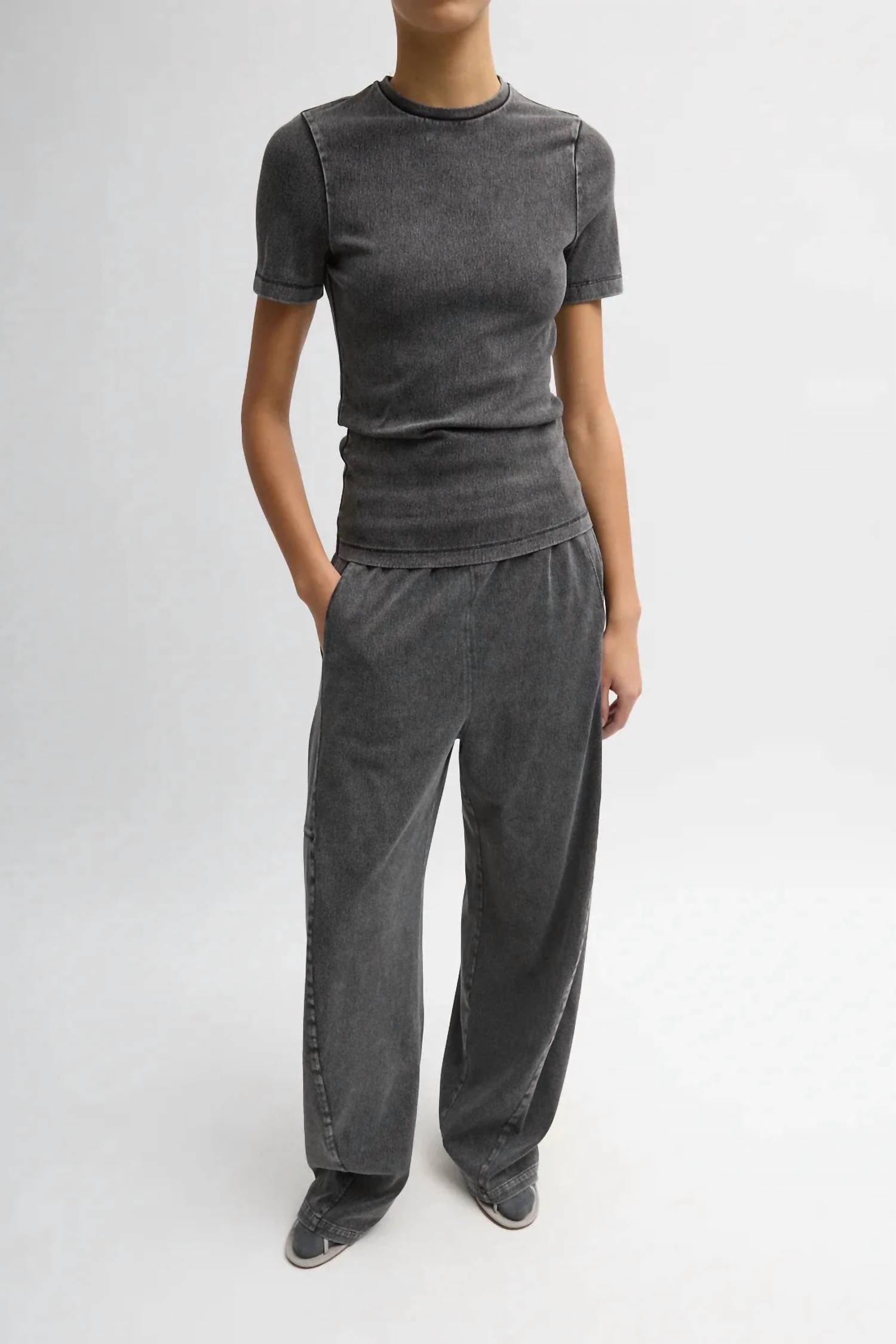 Tibi - Stretch Denim Baby Tee