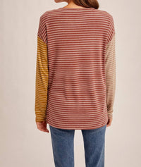 Hem & Thread - Color Block Striped Top