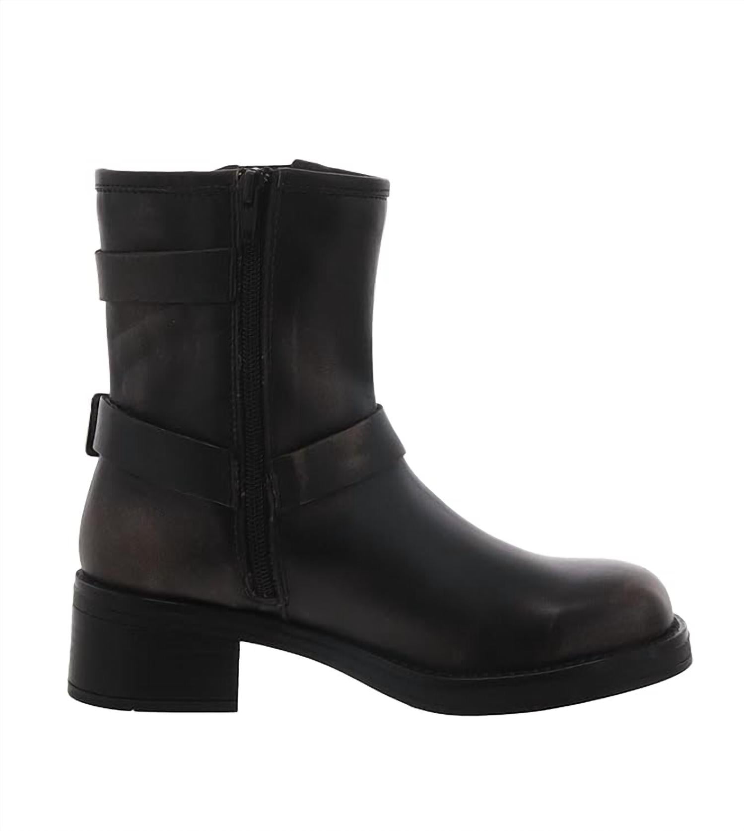 STEVE MADDEN Women's Brixton Bootie in distressed black - women's shoe - view 4
