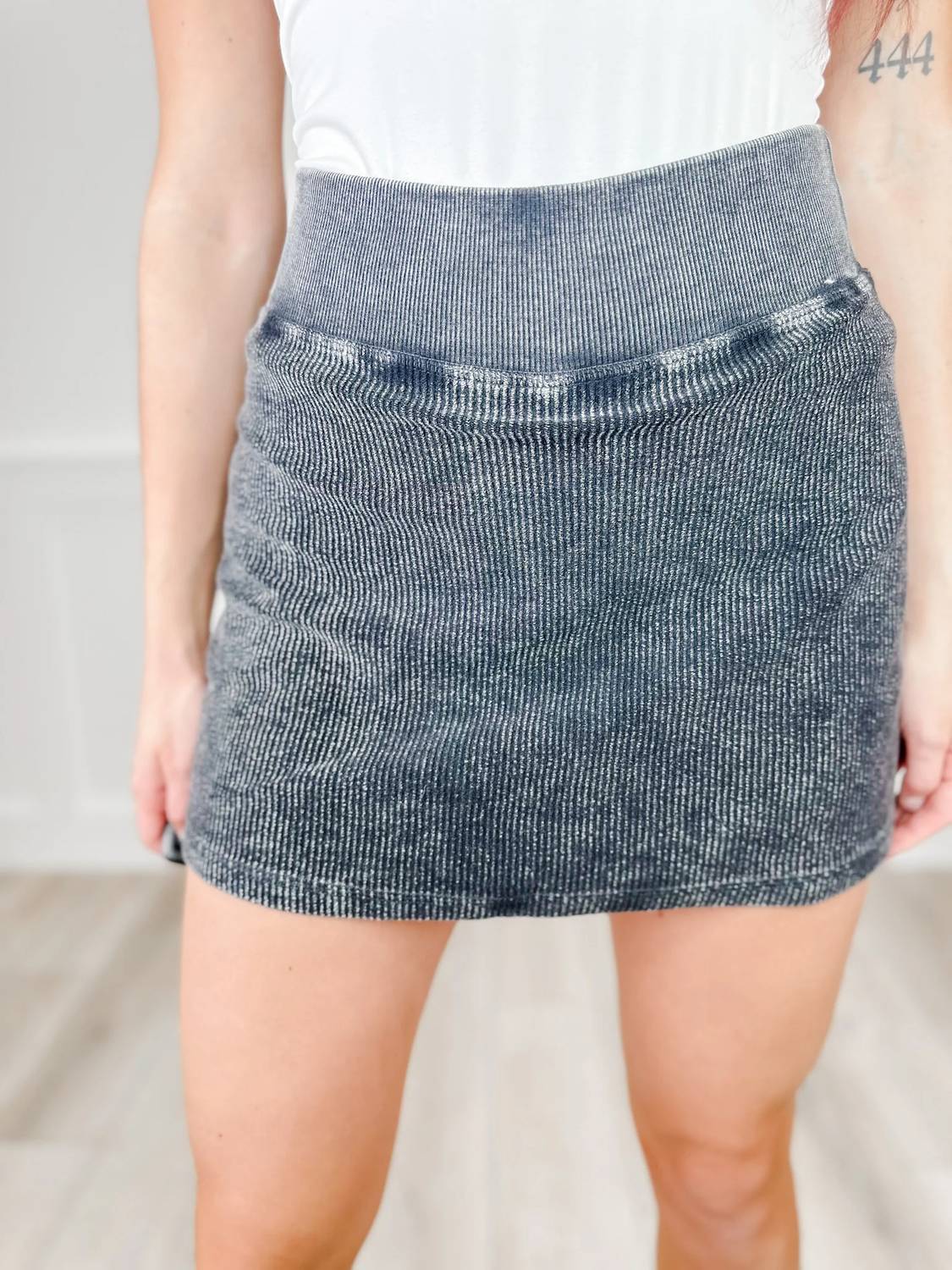 Moon Ryder - Snitch My Heart High-rise Corded Skort